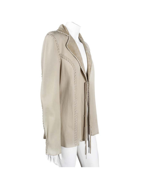 Veste RALPH LAUREN Collection en cuir d'agneau T 6