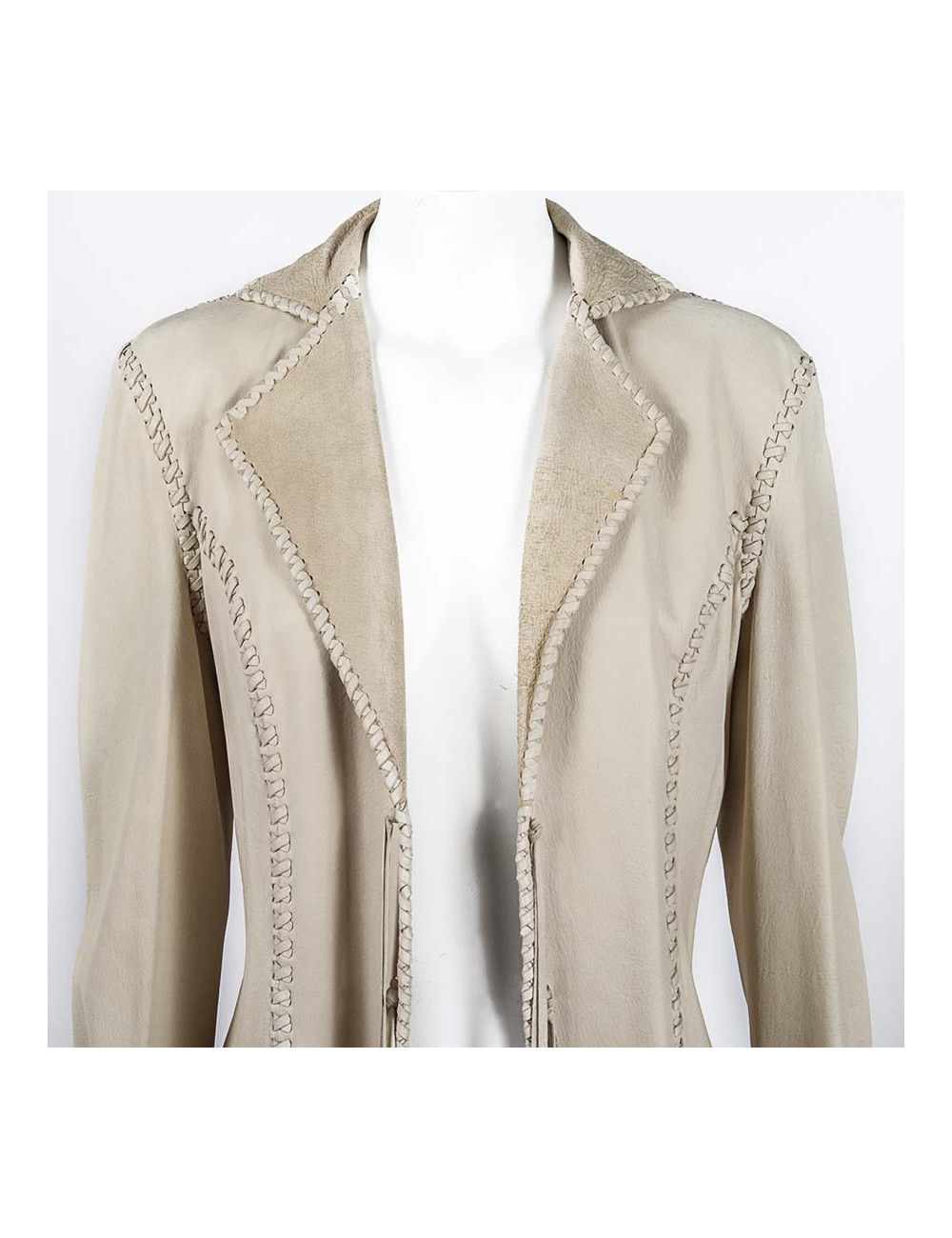 Veste RALPH LAUREN Collection en cuir d'agneau T 6