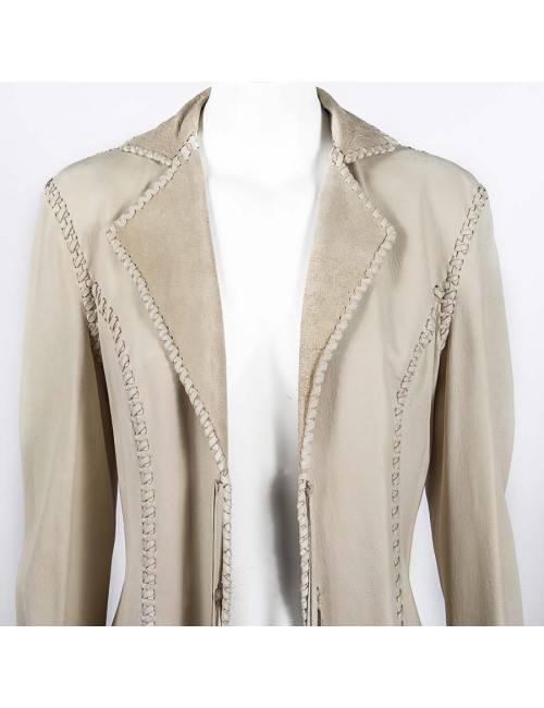 Veste RALPH LAUREN Collection en cuir d'agneau T 6