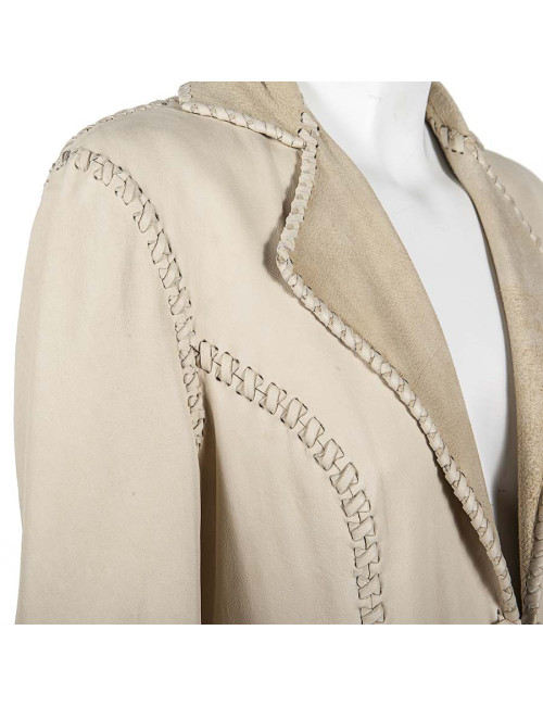 Veste RALPH LAUREN Collection en cuir d'agneau T 6