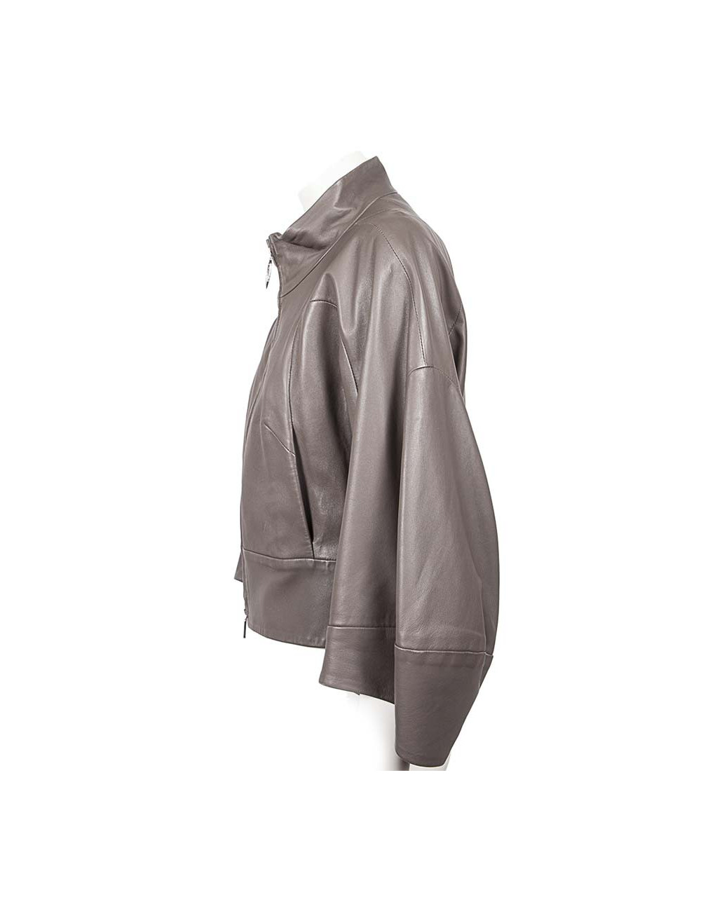 CELINE T40 grey leather jacket