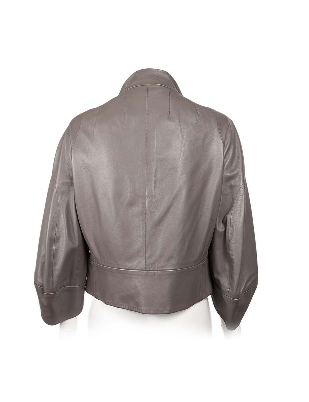 CELINE T40 grey leather jacket