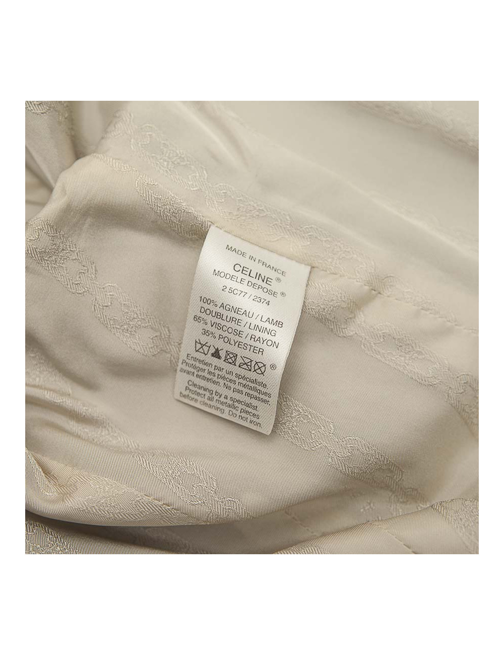 CELINE T40 grey leather jacket