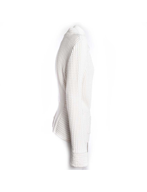 White CHANEL T 42 cotton long vest