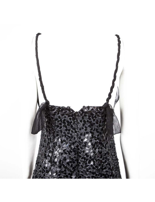 Dress Jenny Packham T10UK black sequined