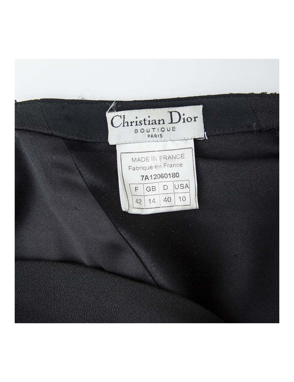 Evening dress black DIOR T 42