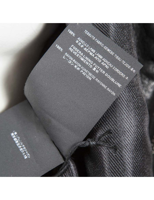 Jacket Biker BALENCIAGA black lambskin T38