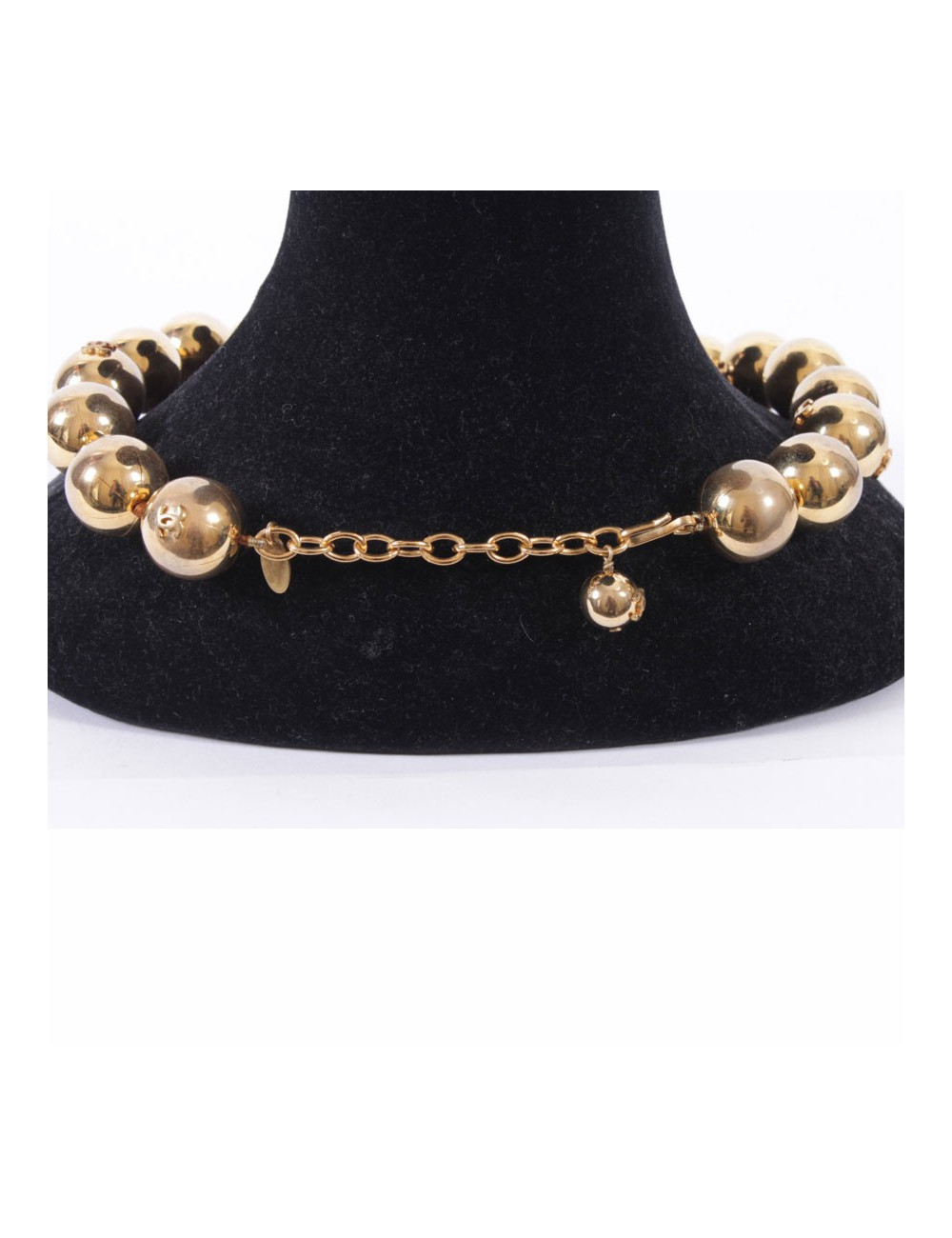 CHANEL Golden balls necklace