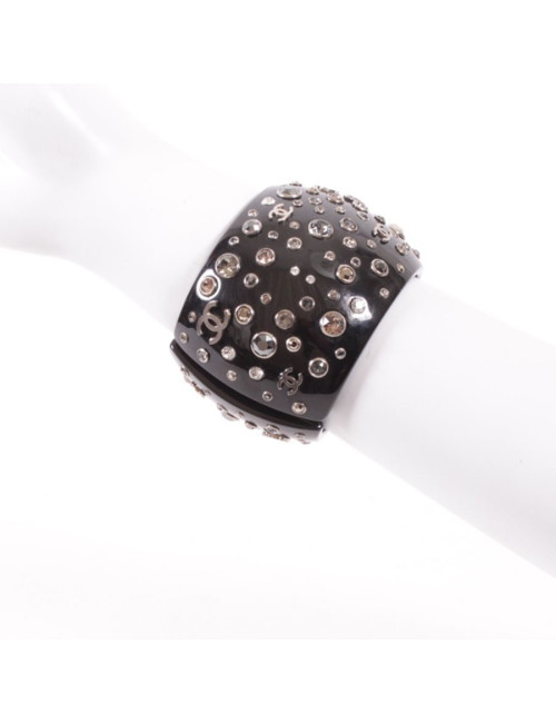 Manchette CHANEL en plexi noir