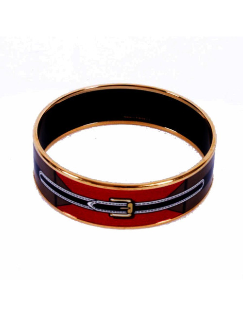 Bracelet HERMES en émail  PM