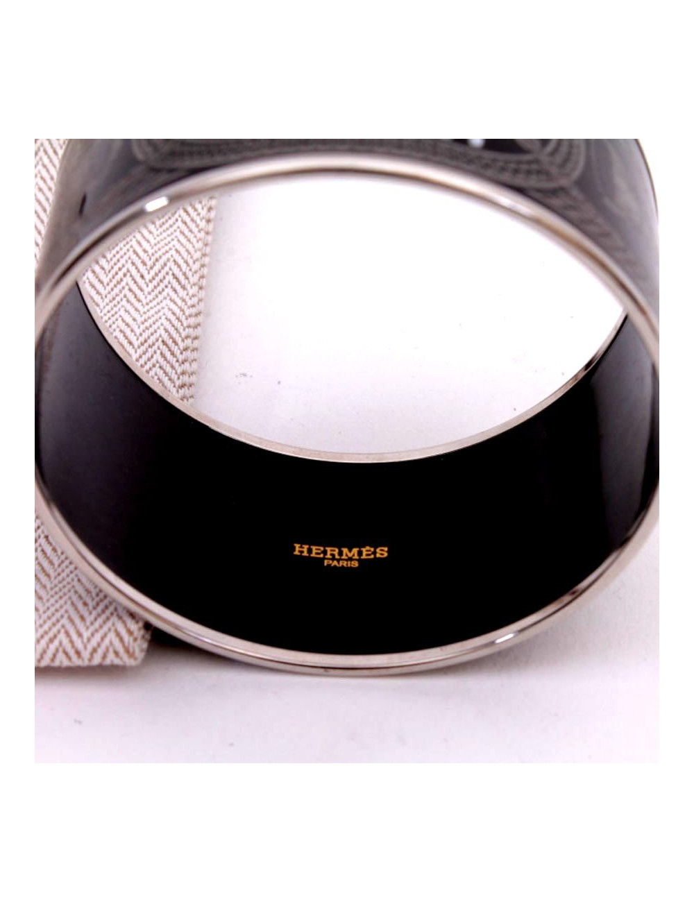 Enamelled bracelet HERMES Branbourg