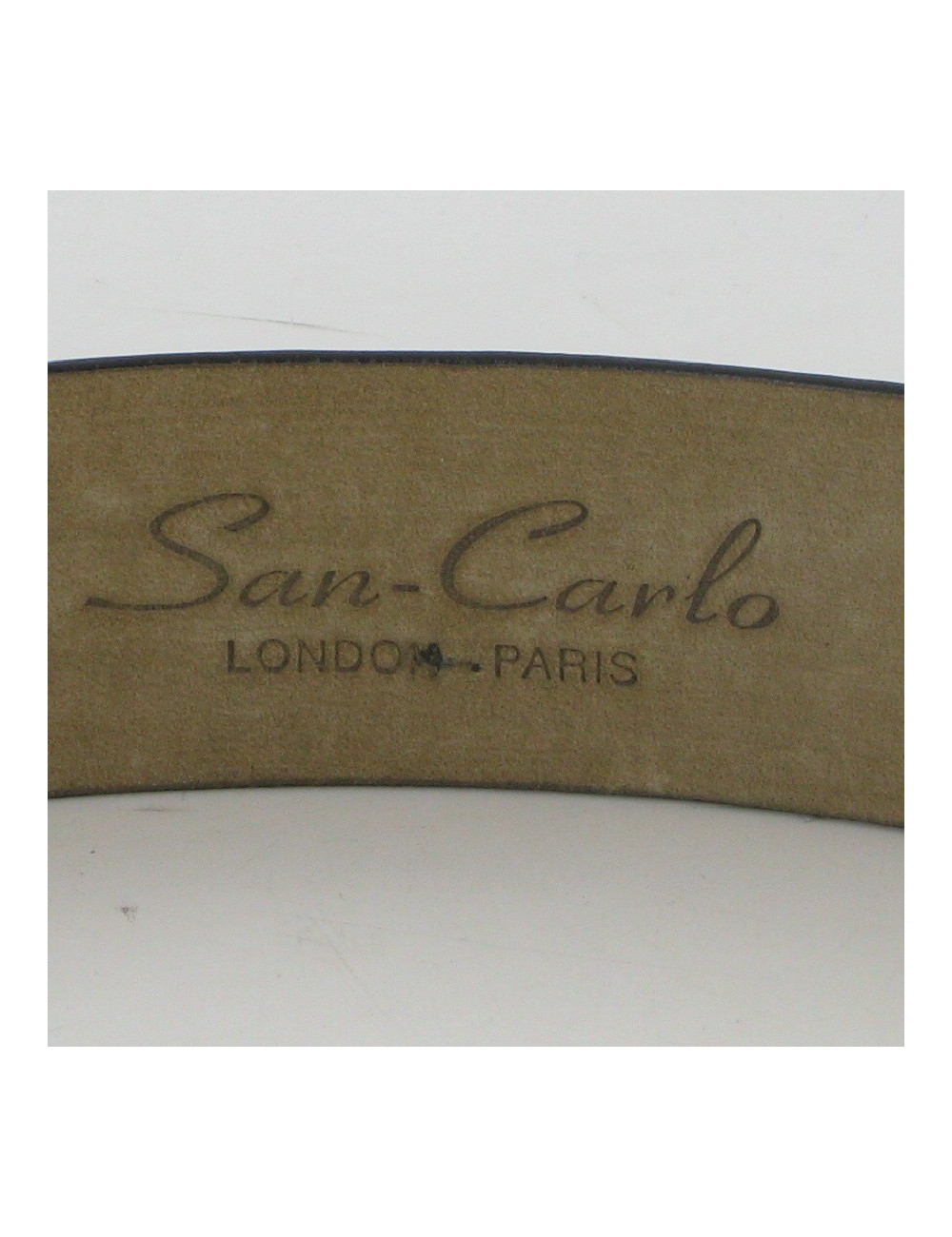 Ceinture autruche et croco SAN-CARLO