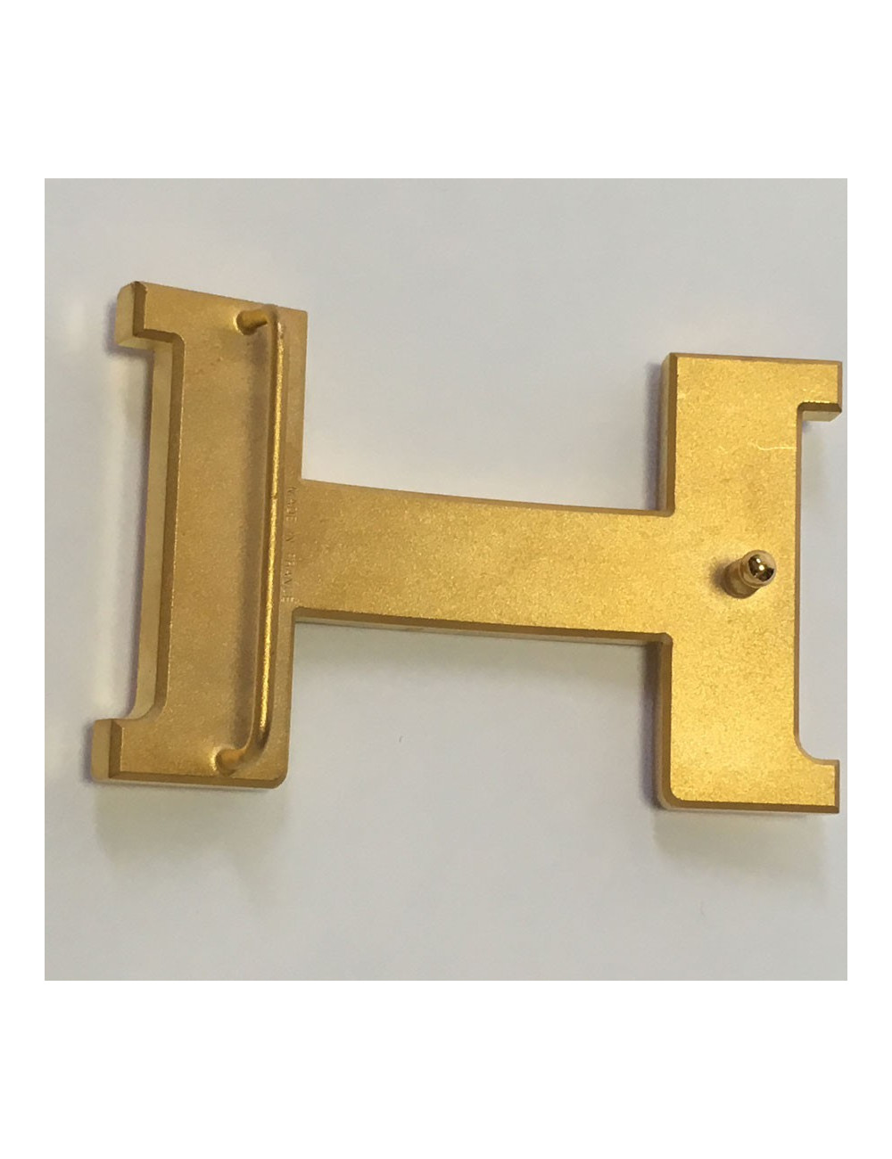 Belt HERMES reversible gold and white T90