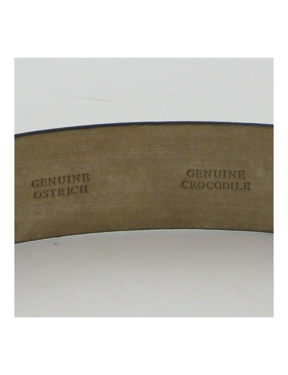 Ceinture autruche et croco SAN-CARLO