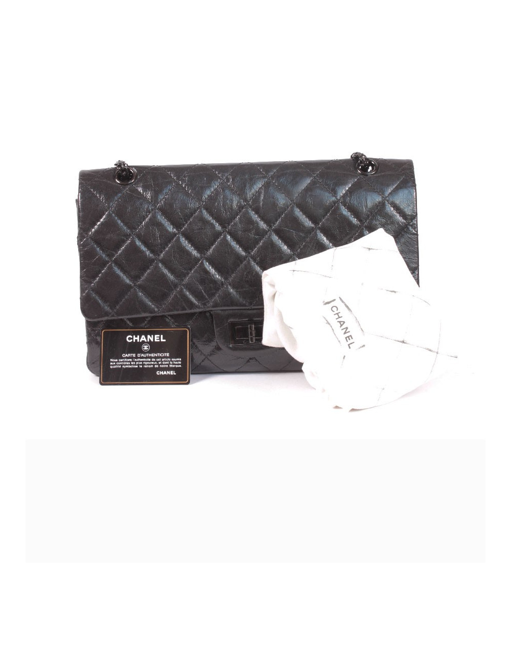 Sac 2.55 CHANEL so black