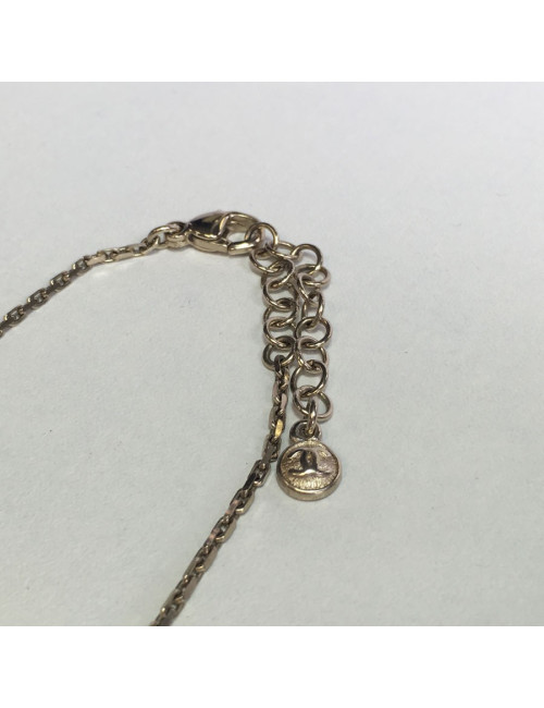 xxx Collier CHANEL CC en métal doré