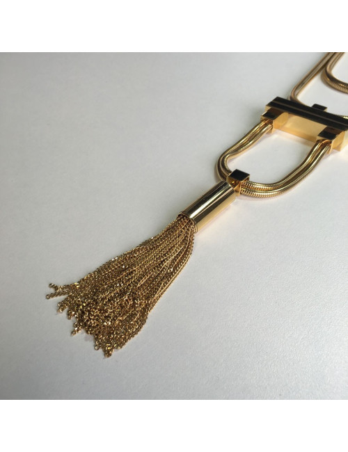 YVES SAINT LAURENT necklace gold metal