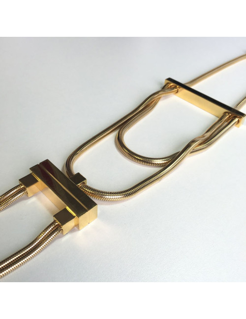 YVES SAINT LAURENT necklace gold metal