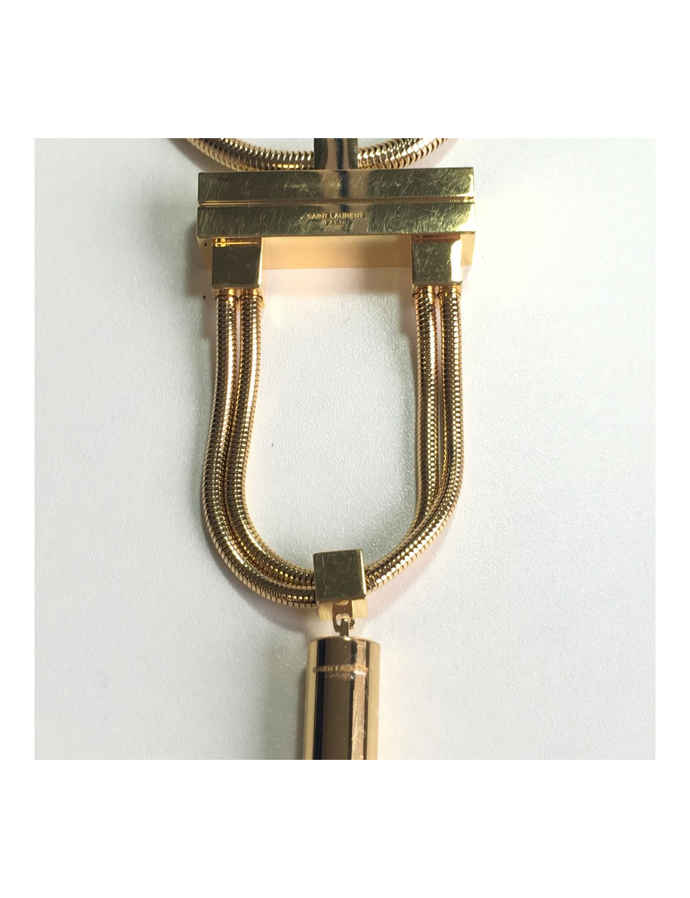 YVES SAINT LAURENT necklace gold metal