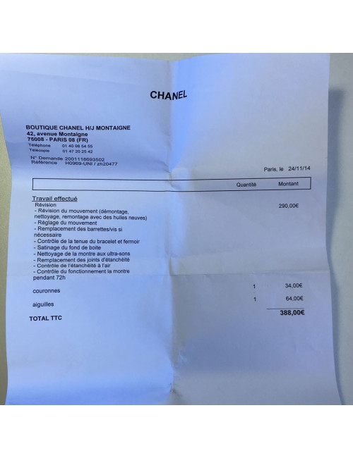 xxx Montre J 12 CHANEL céramique blanche et diamants