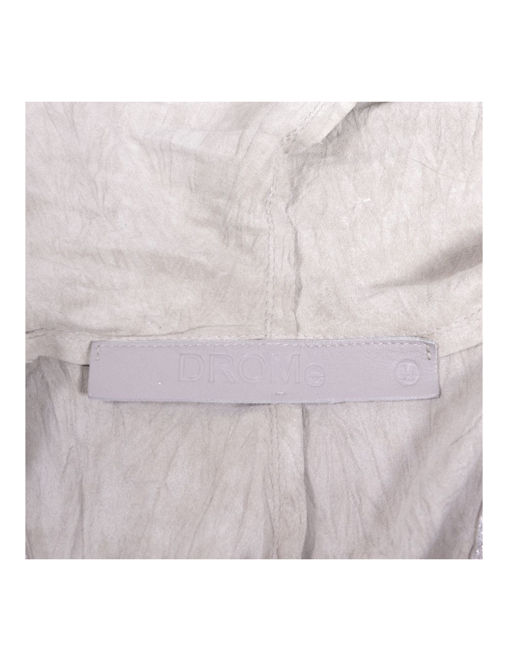 Drôme t M silver lame leather vest