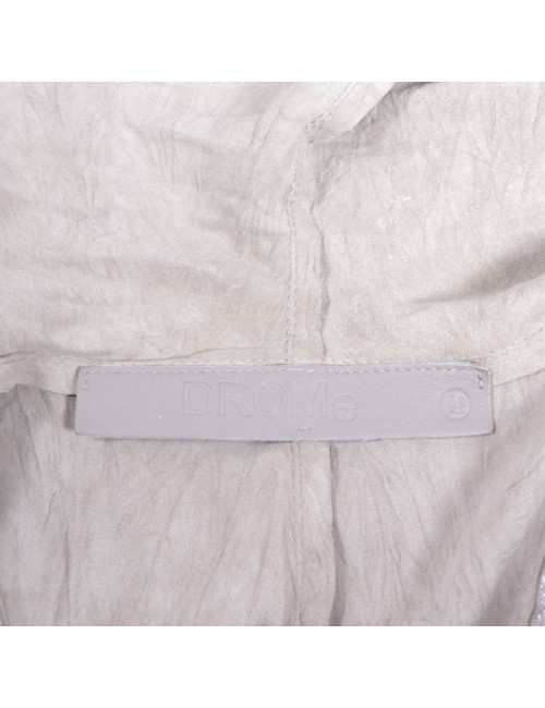 Drôme t M silver lame leather vest