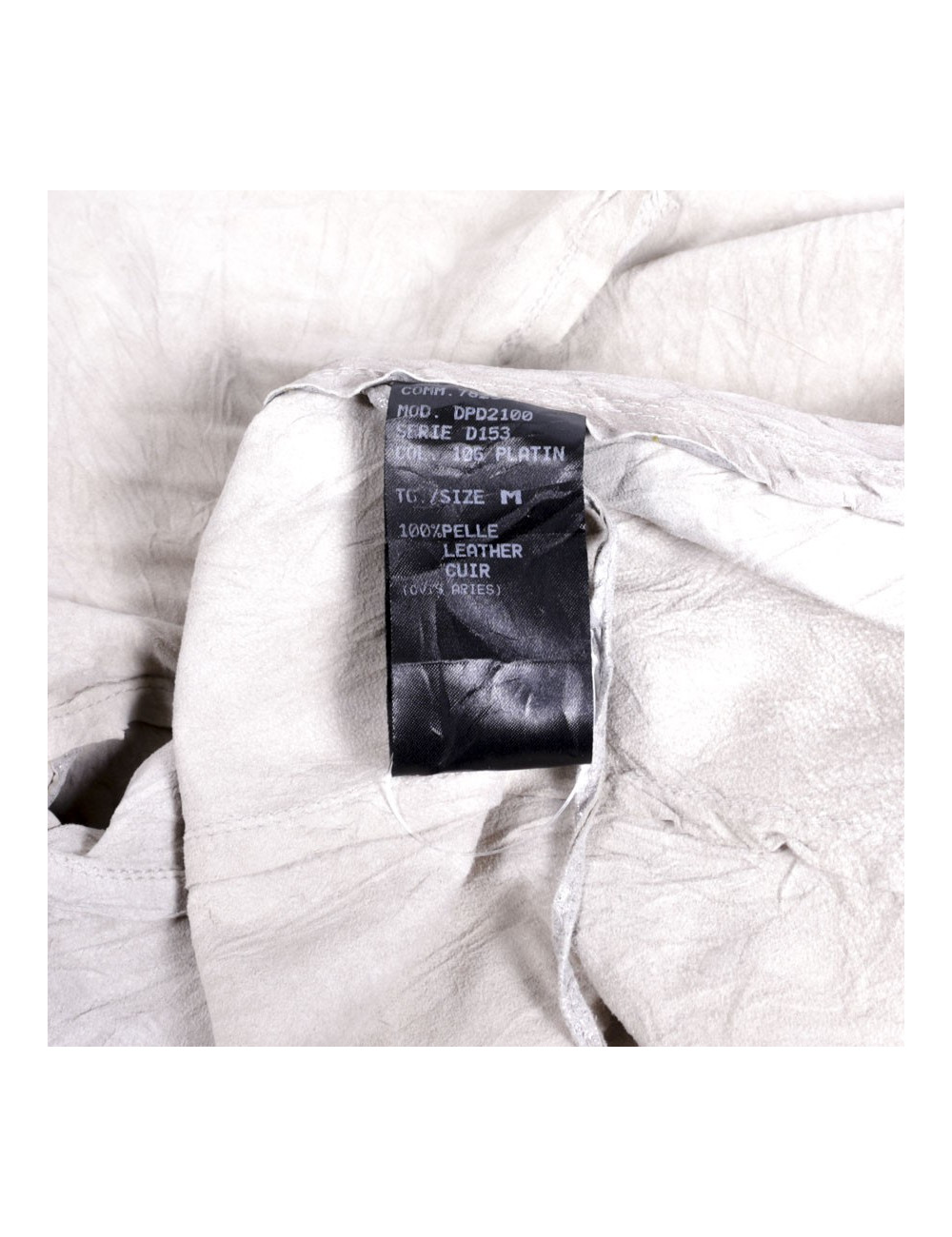 Drôme t M silver lame leather vest