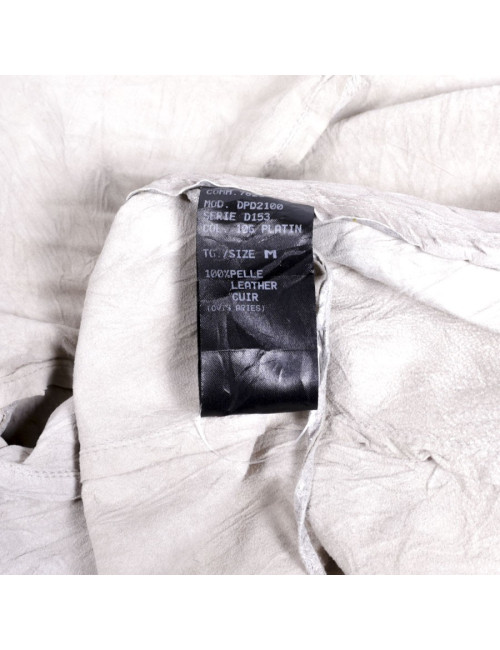 Drôme t M silver lame leather vest