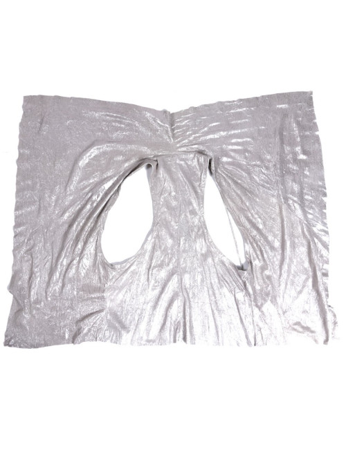 Drôme t M silver lame leather vest