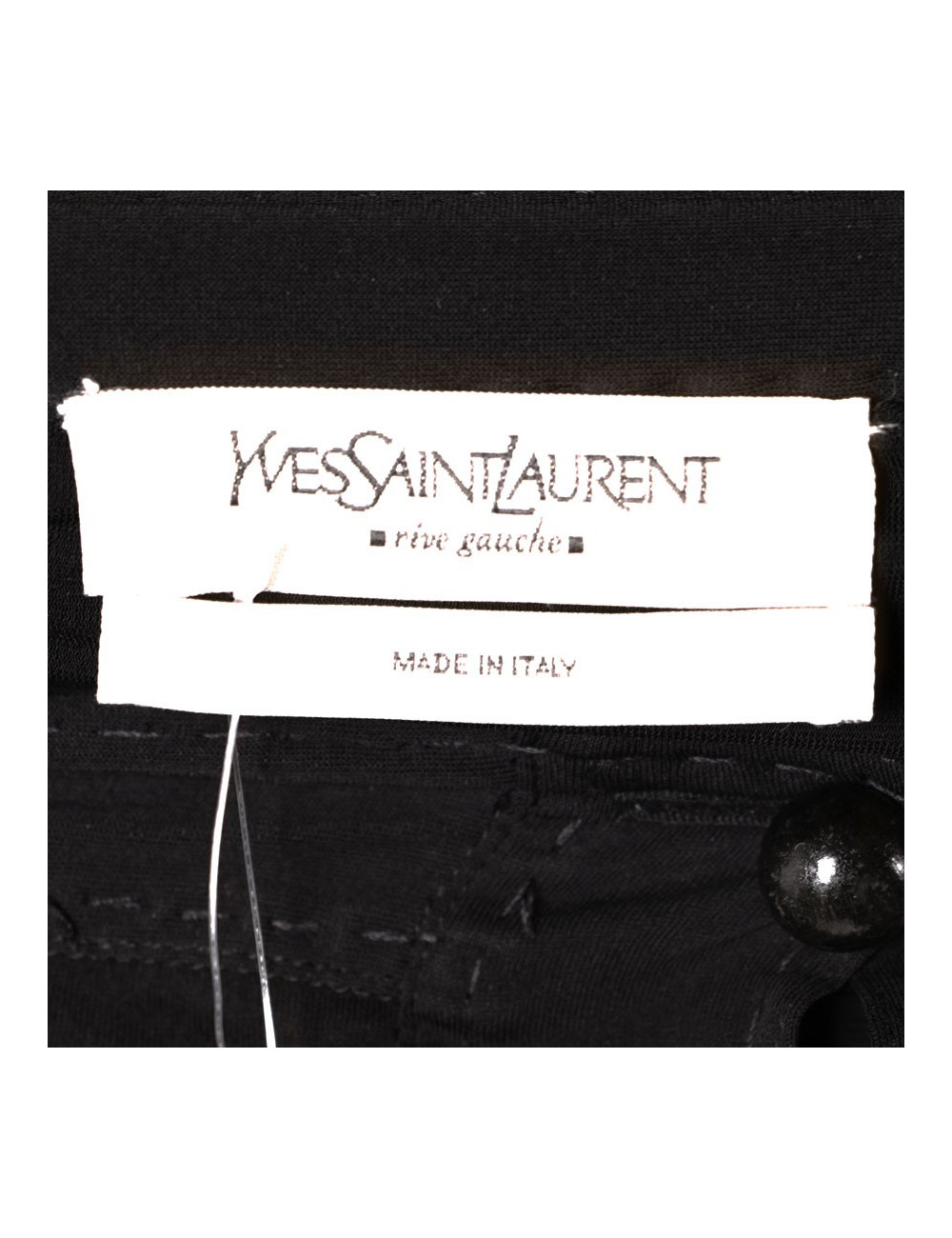 Skirt YVES SAINT LAURENT black silk chiffon