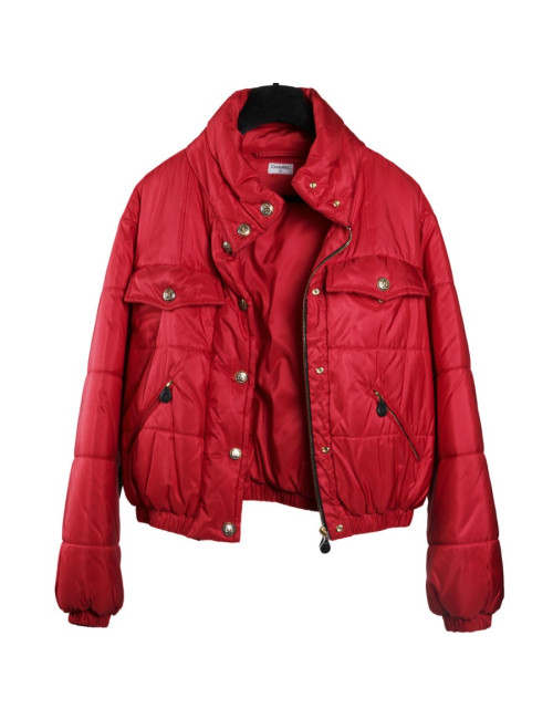 Doudoune rouge CHANEL Vintage 