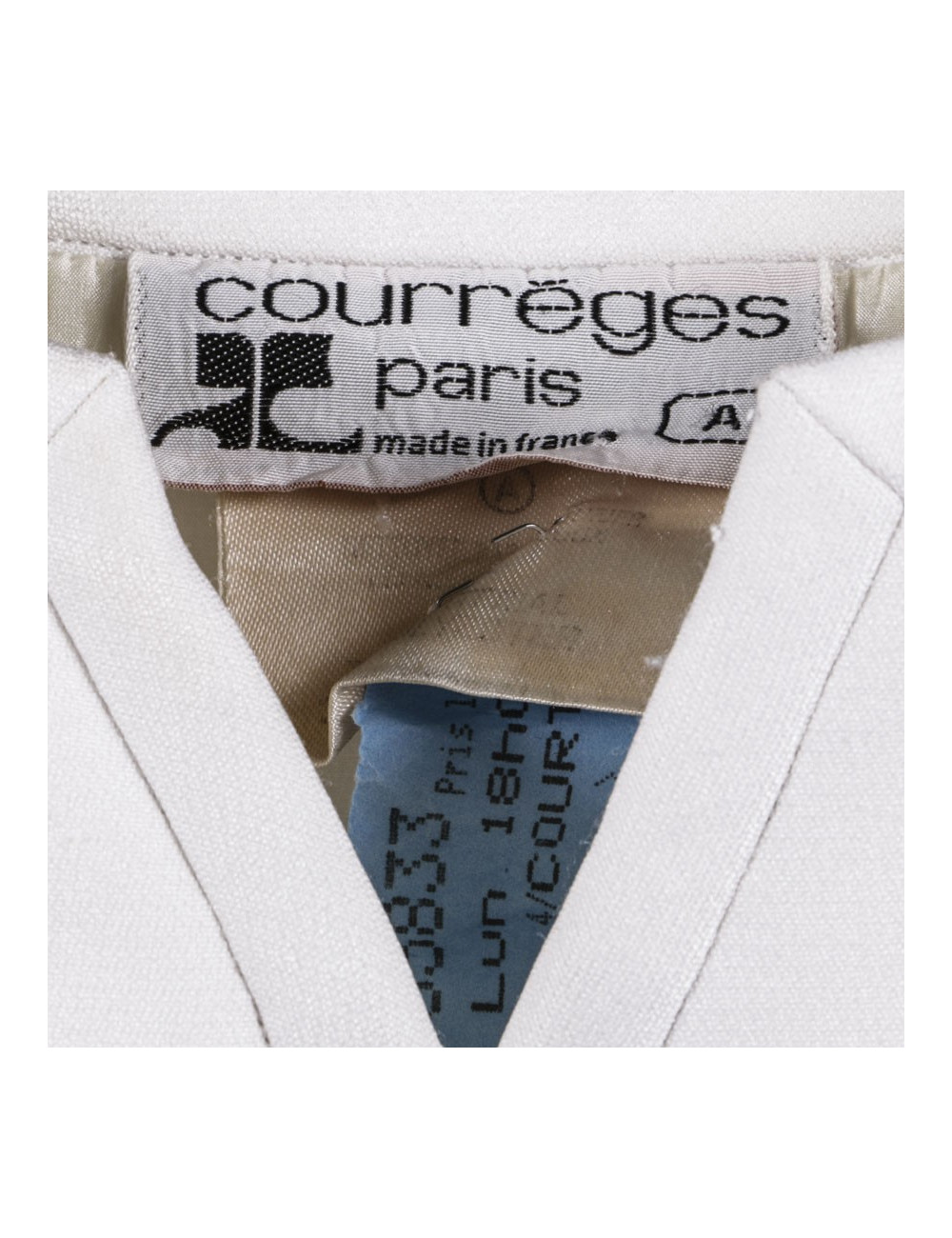COURREGES Vintage white dress size 36