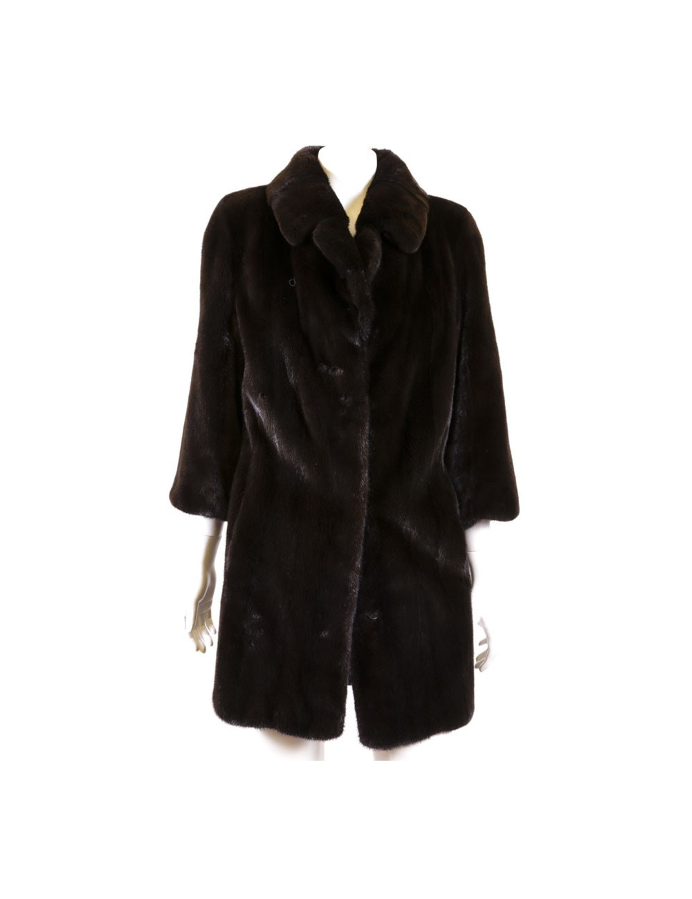 Manteau P T en vison black lama