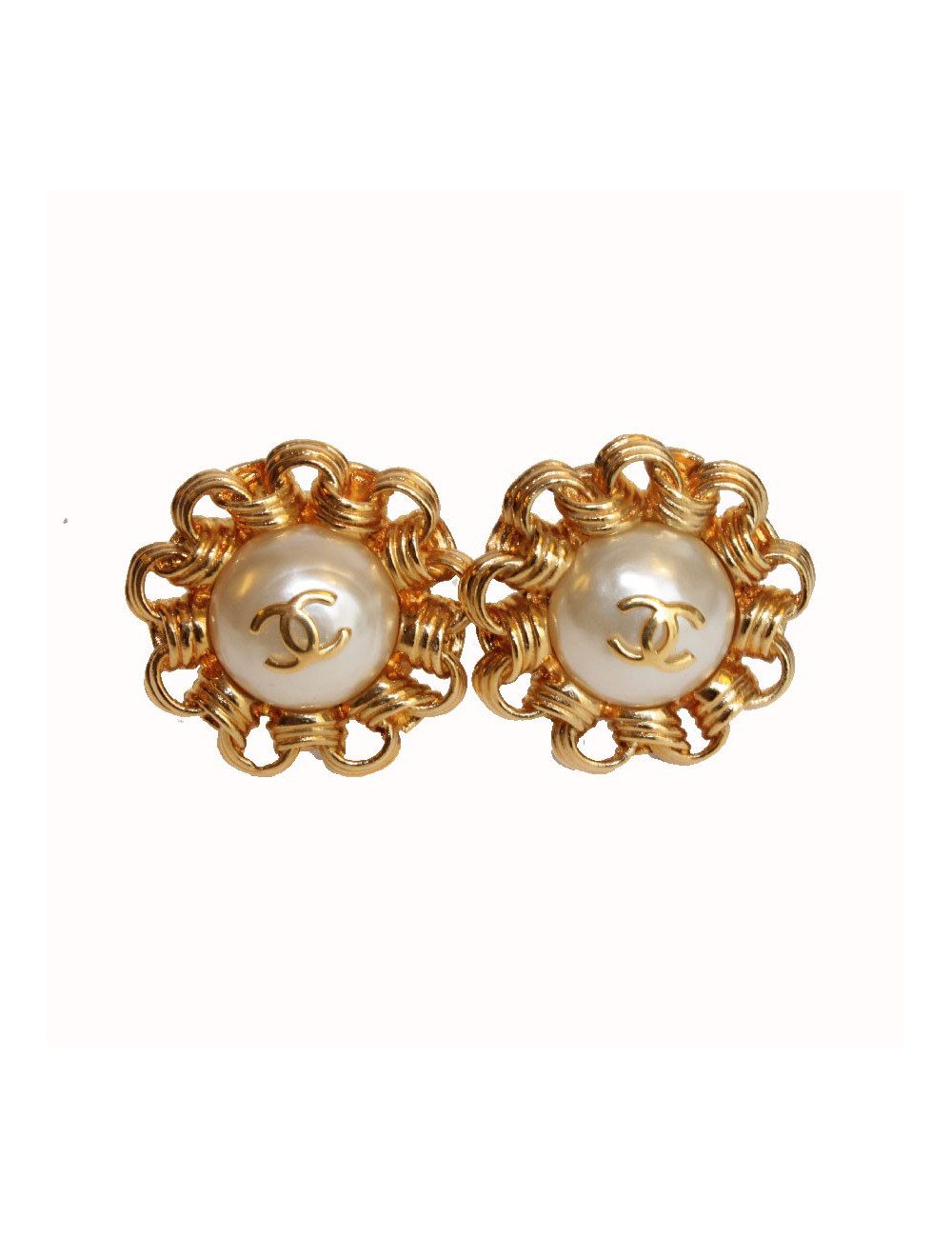 Boucles d'oreille Clips CHANEL Vintage