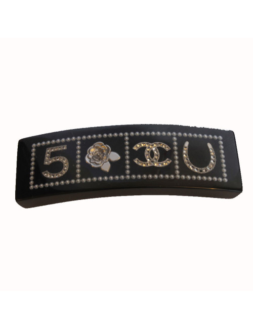 Barrette CHANEL inclusions symboles