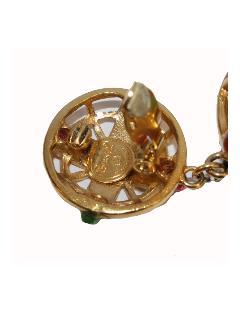 Boucles d'oreille clip CHANEL Couture