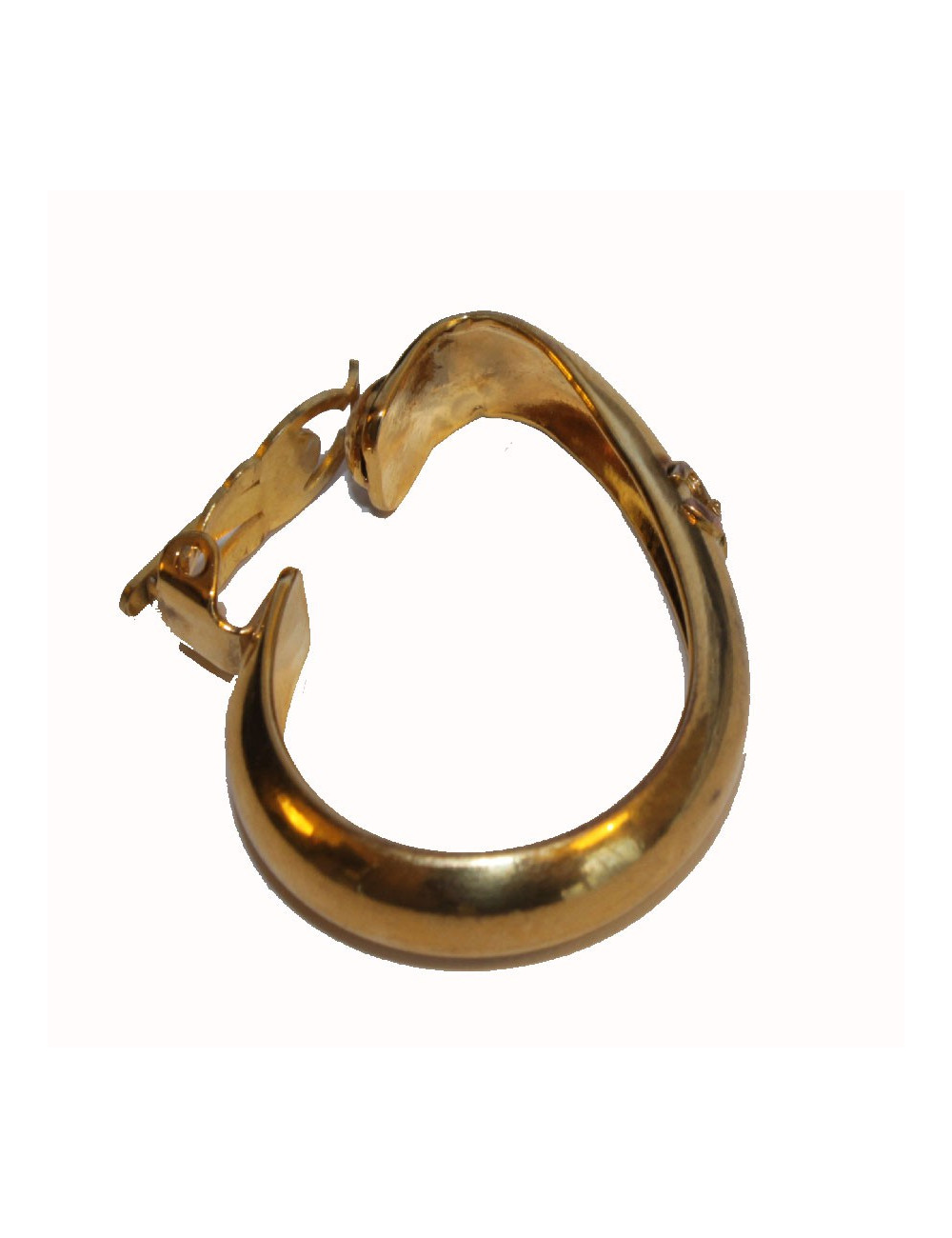 Boucles d'oreille clips CHANEL créoles