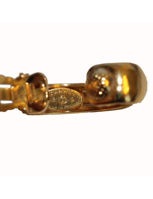 Boucles d'oreille clips CHANEL créoles
