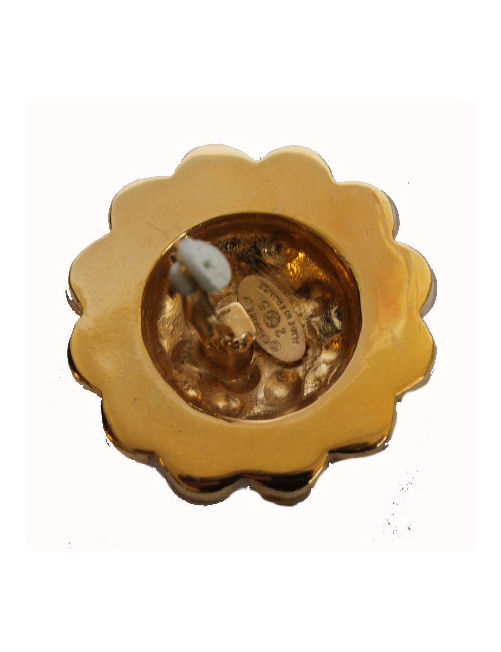 Boucles d'oreille clips CHANEL Couture Matelassées