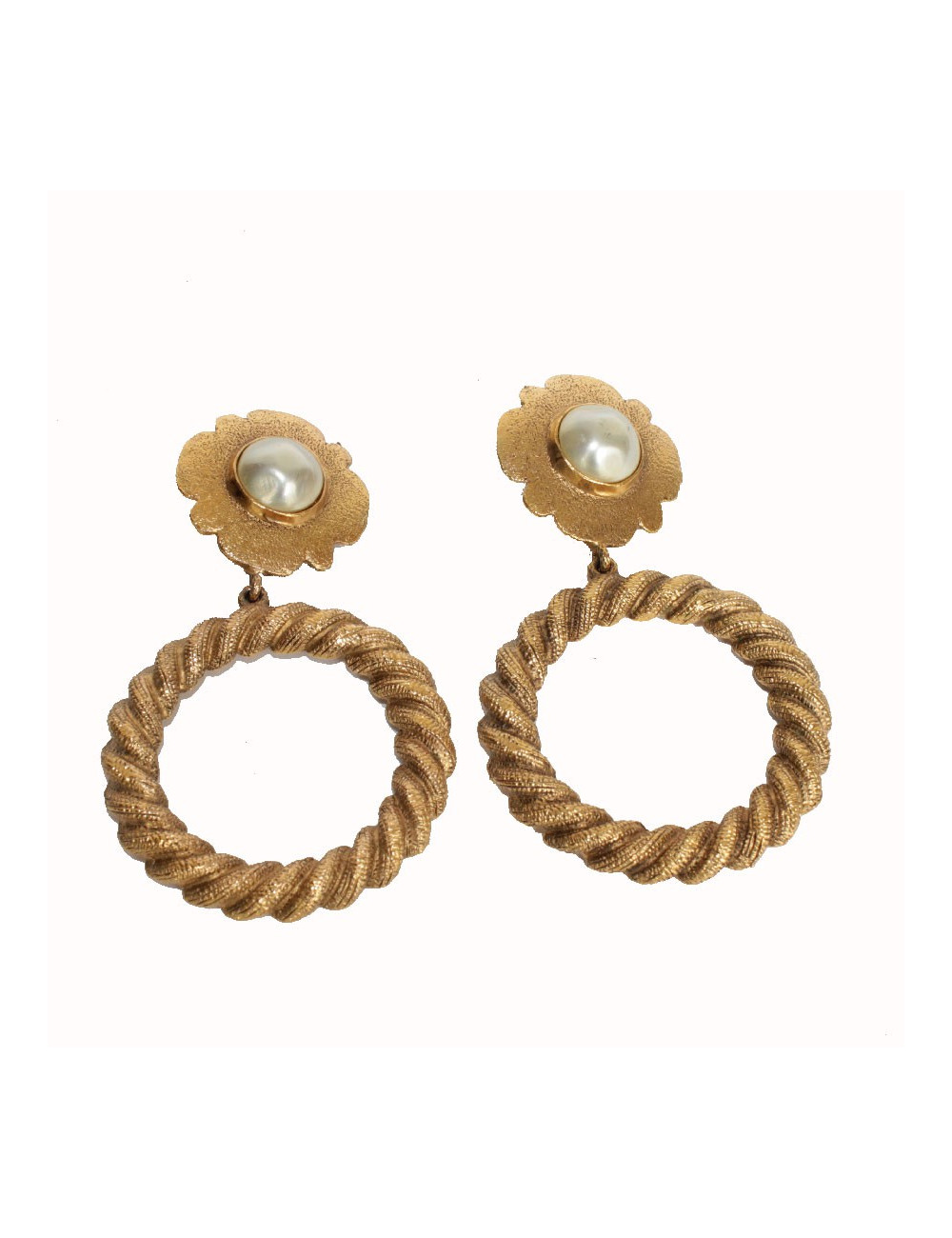 Boucles d'oreille clips CHANEL Vintage