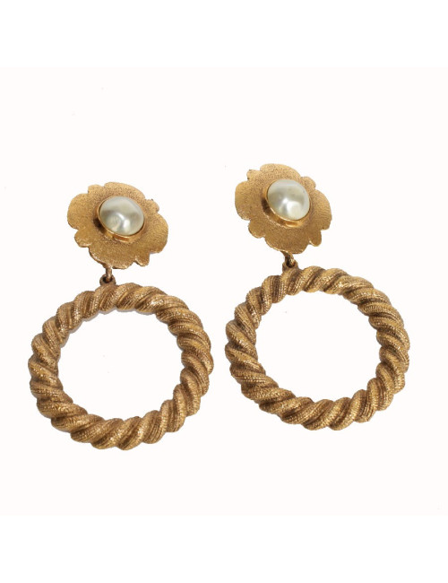 Boucles d'oreille clips CHANEL Vintage
