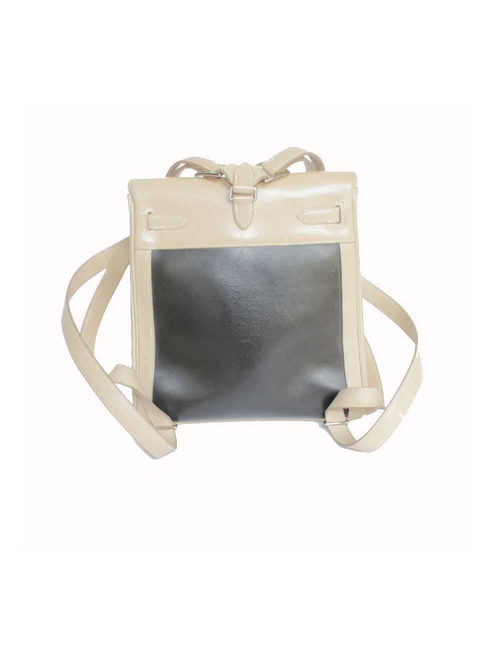 Sac à dos Kelly HERMES cuir et amazonia