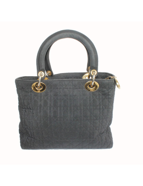 Sac DIOR Lady D toile noire