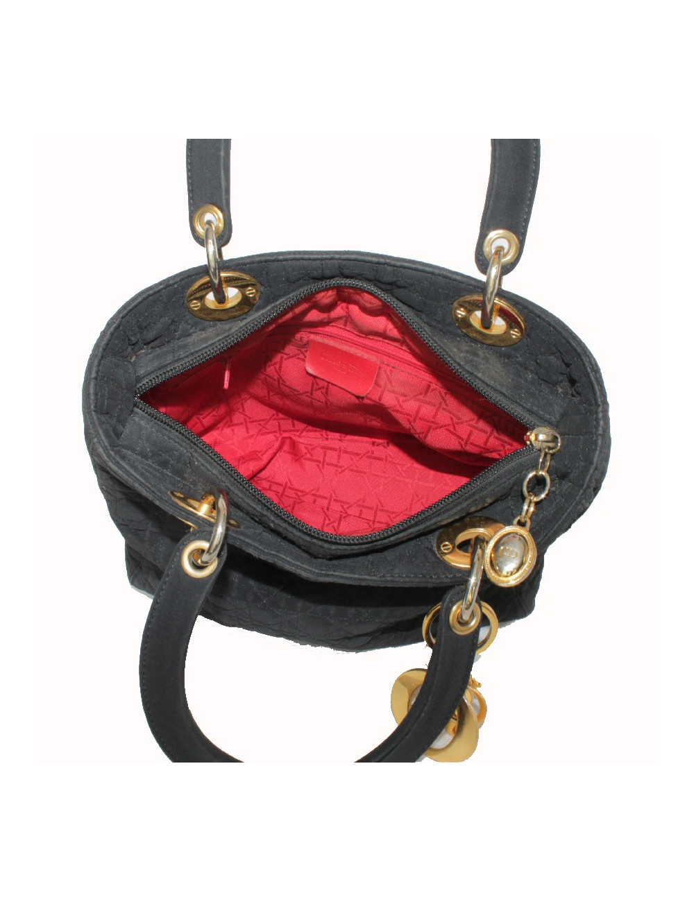 Sac DIOR Lady D toile noire