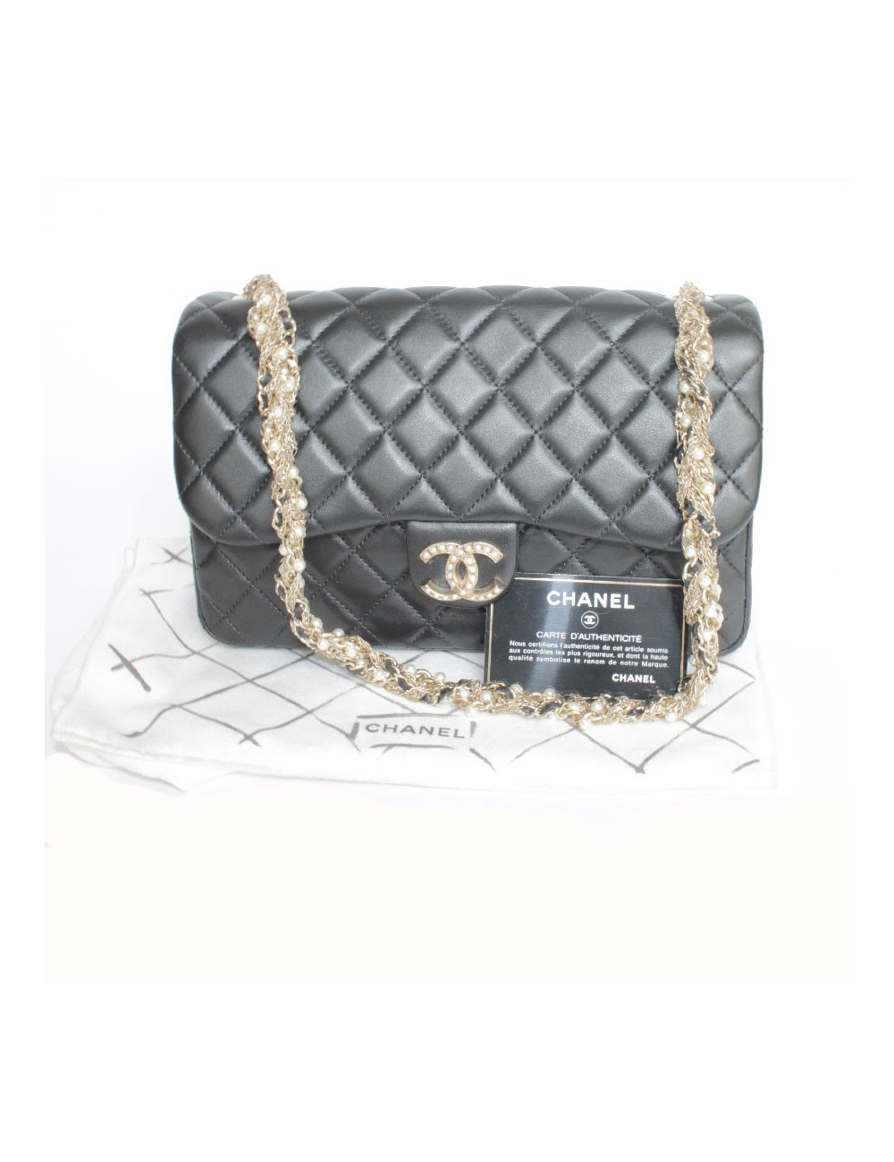 Black timeless CHANEL bag