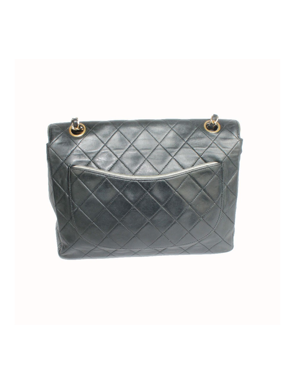 Sac CHANEL Vintage cuir matelassé noir