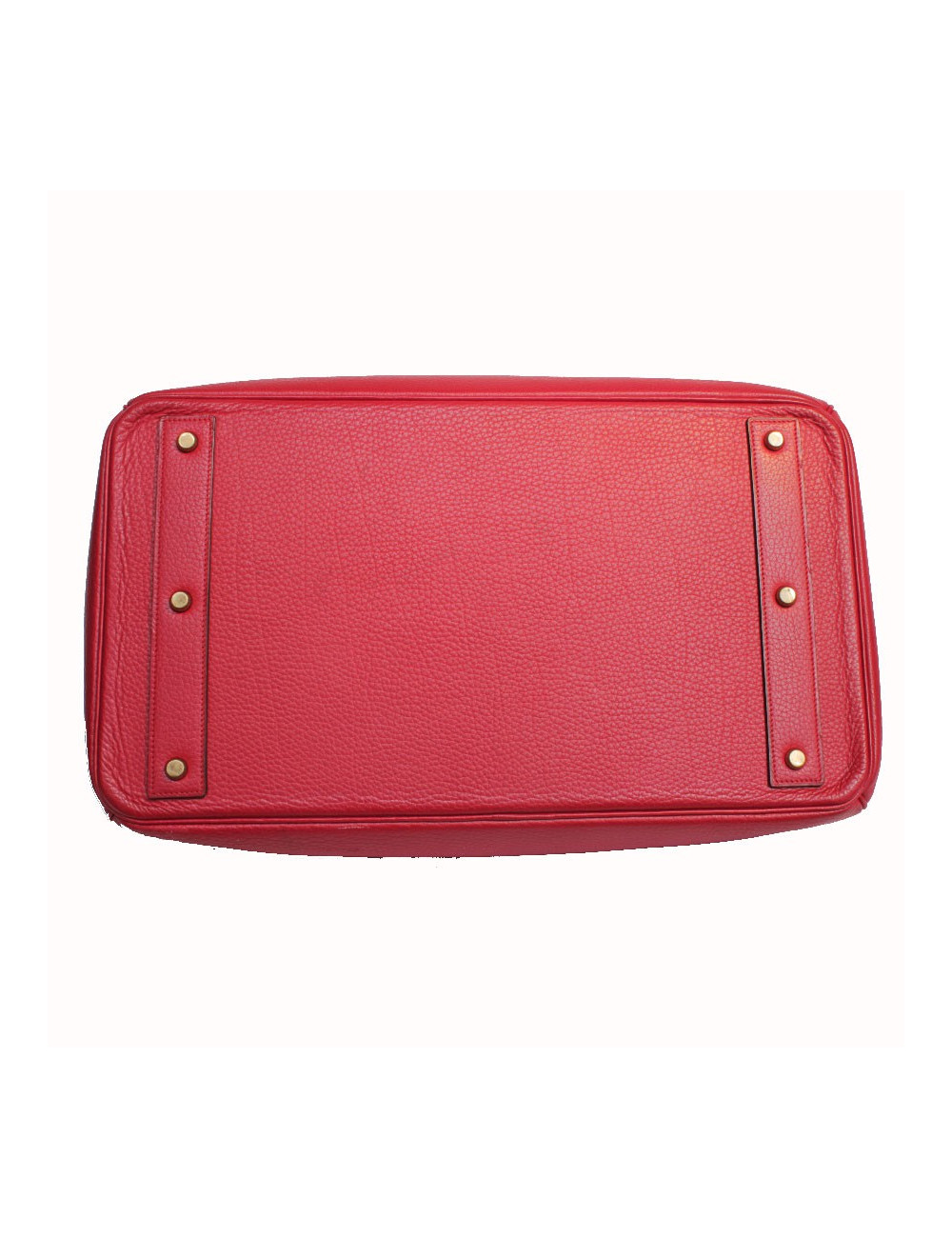 Purse belts HERMES togo leather red top