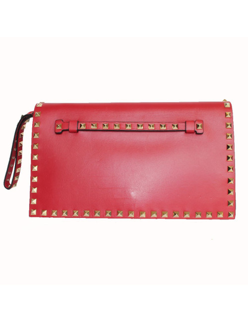 Pochette  rockstud VALENTINO GARAVANI rouge