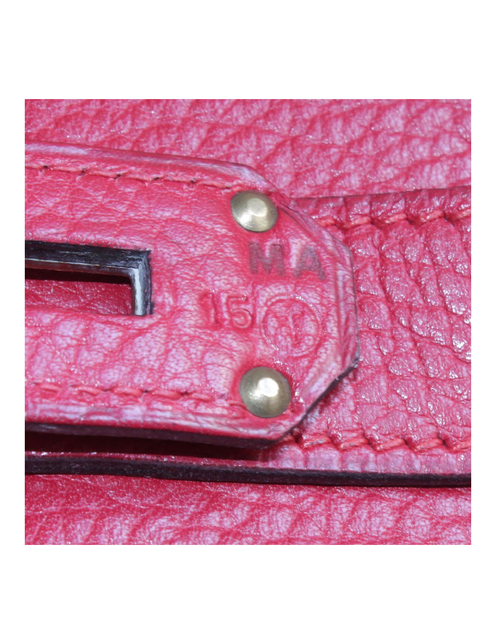 Purse belts HERMES togo leather red top