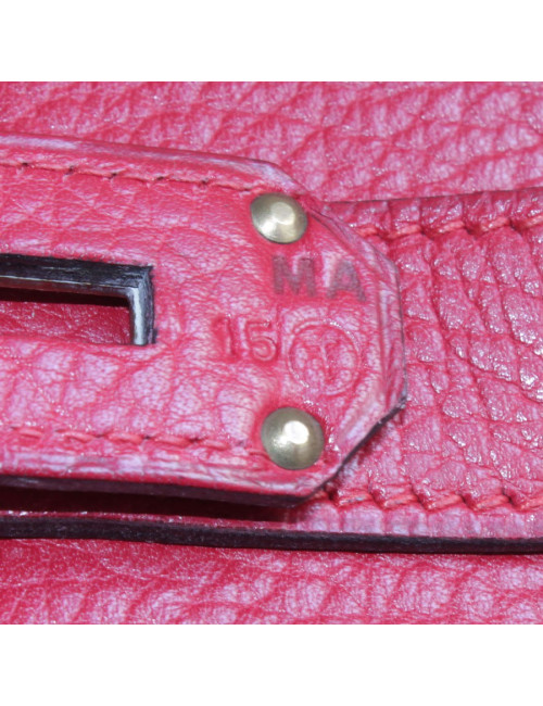 Purse belts HERMES togo leather red top